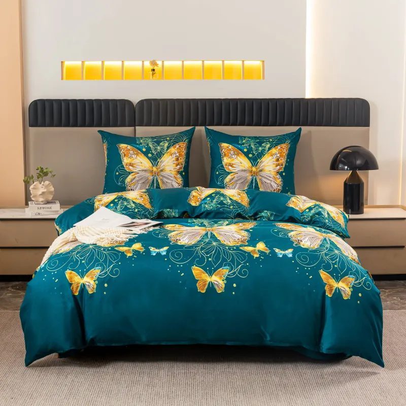 Komplet pościeli 3D 100% satyna - bawełna _ 3 Częściowy  Rozmiar : 200/220cm 2224421