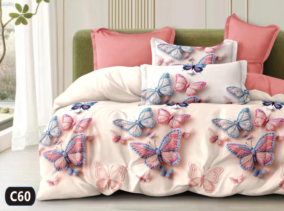 Komplet pościeli 5D “”” MILANO “”” 100% satyna - bawełna  _4 Częściowy  Rozmiar : 160/200cm 1800255
