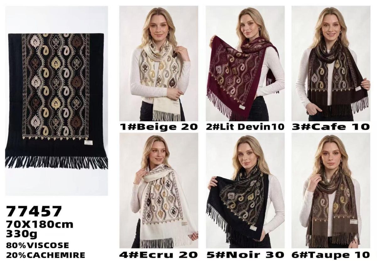 Szaliki Damskie_ paczka 12 szt _mix kolor 2898680