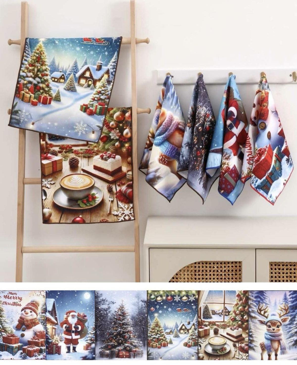 Ścierki z mikrofibra   “”świętowanie ”Rozmiar : 40/60cm_Paczka : 24szt / mix wżoru 6124471