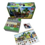 C KLOCKI MAGNETYCZNE MINECRAFT KLOCKI SZEŚCIANY 50 KLOCKÓW + 1 FIGURKI MOCNE 5007281