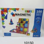 100EL KLOCKI MAGNETYCZNE PANELE KONSTRUKCYJNE 3D EDUKACYJNE DUŻE SILNE MAGNESY