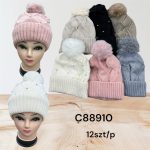 Czapki Damskie_ paczka 12szt_ mix kolor 7671196