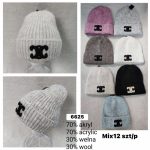 Czapki Damskie_ paczka 12szt_ mix kolor 9732158