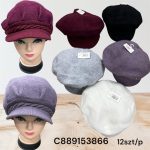 Czapki Damskie_ paczka 12szt_ mix kolor 9732160