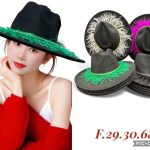 Kapelusze Damskie_ paczka 12szt_ mix kolor 9733025