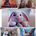 Poszewka na poduszkę dwustronna rozmiarze  40/40cm _ paczka 12 szt mix 9733241