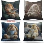 Poszewka na poduszkę dwustronna rozmiarze  40/40cm _ paczka 12 szt mix 9733246