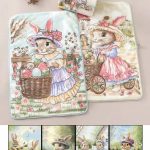 Ścierki z mikrofibra  „” Wielkanoc”” Rozmiar : 40/60 _Paczka : 20szt / mix kolor 9733401