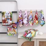 Ścierki z mikrofibra  „” Wielkanoc🐰🐰🐰”” Rozmiar : 40/60 _Paczka : 24szt / mix kolor 9733409