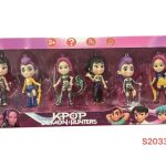 Kpop DEMON HUNTERS Komplet Zestaw figurek lalek 6 szt ŁOWCZYNE 11cm PIĘKNE 2540190