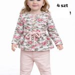 Komplety DZIECIĘCA SIZE 6-18m_ paczka 4szt _1 kolor