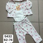 Komplety DZIECIĘCA SIZE 62-74_ paczka 3szt _1 kolor