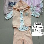 Komplety DZIECIĘCA SIZE 3-9 m_ paczka 3szt _1 kolor 3639223