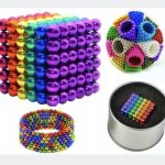 DUŻE KULKI MAGNETYCZNE 216 DZIECI 5MM ANTYSTRESOWE GRA KOLOROWE PREZENT XXL 8700366