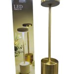 BEZPRZEWODOWA ŚCIEMNIALNA LAMPA STOŁOWA RESTAURACYJNA LED 2324216