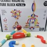 Elastyczne Magnetyczne Rurki do budowania Tube Block 66 elem 2324414
