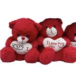 Miś pluszowy z serduszkiem I love you 30 cm 4214118