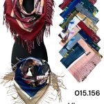 Szaliki Damskie_ paczka 12szt_ mix kolor 5697373