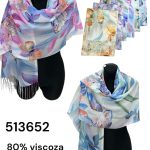 Szaliki Damskie_ paczka 12szt_ mix kolor 5697437