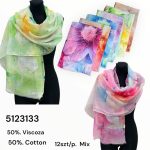 Szaliki Damskie_ paczka 12szt_ mix kolor 5697438
