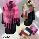 Szaliki Damskie_ paczka 12szt_ mix kolor 4546984