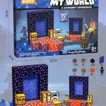 KLOCKI MAGNETYCZNE MINECRAFT DLA DZIECI 34EL SZT KOSTKI DO UKŁADANIA PREZENT 4431192