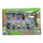 ZESTAW KLOCKÓW MINECRAFT KLOCKI mini FIGURKI MINECRAFT 12 sztuk 9478409