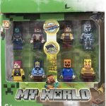 FIGURKI MINECRAFT ZESTAW 8 FIGUREK KLOCKI LUDZIKI 9478410
