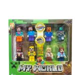 FIGURKI Z KLOCKÓW 8PCS  Minecraft 9478412