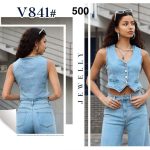 Kamizelki jeansowa DAMSKA _ Size S-2XL_ paczka 10szt _ 6089851