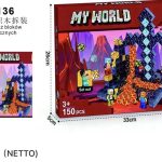 KLOCKI MAGNETYCZNE 150PCS MINECRAFT 3410843