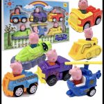 ŚWINKA PEPPA Zestaw 6 Pojazdów z Napędem + FIGURKI 3411521