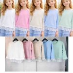 Bluzy DZIECIĘCA size 4-14 lat_ paczka 12szt _mix kolor 9999285