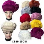 Czapki Damskie_ paczka 12szt_ mix kolor 9737012