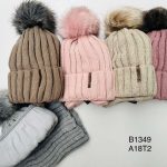 Komplety Czapki Dasmkie _ paczka 10szt_ mix kolor 9737677