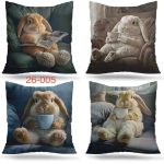 Poszewka na poduszkę dwustronna rozmiarze 40/40cm _ paczka 12 szt mix 9738053