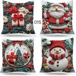 Poszewki świąteczny Romiar:40/40cm_ Paczka 12szt mix 9738090