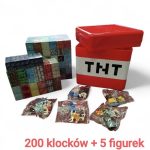 MAGNETYCZNY ZESTAW KLOCKÓW JAK MINECRAFT 200 KLOCKÓW + 5 FIGURKI 7164492