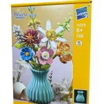 KLOCKI KWIATY KWIATKI W WAZONIE WAZON ZESTAW . BUKIET 3D KWIATÓW 9718736
