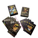 CZARNE KARTY POKEMON LEGENDARNE KOLEKCJONERSKIE BLACK ZESTAW 55 SZTUK 9718928