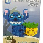 KLOCKI 3D DUŻA FIGURKA STITCH NIEBIESKI ZESTAW KLOCKÓW 1266 EL 9719335