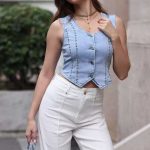 Kamizelki Jeansowe DAMSKA _ Size XS-xl_ paczka 10 szt