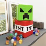 MAGNETYCZNY ZESTAW KLOCKÓW JAK MINECRAFT 180 KLOCKÓW + 2 FIGURKI 3993372
