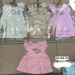 Sukienki DZIECIĘCA size 62-74_ paczka 6szt _1 kolor