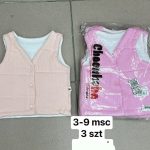 Kamizelki DZIECIĘCA size 3-9 M_ paczka 6szt _1 kolor