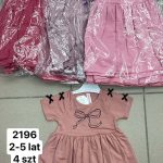 Sukienki DZIECIĘCA size 2-5lat _ paczka 4szt _1 kolor 8410310