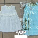 Sukienki DZIECIĘCA size 62-74_ paczka 6szt _1 kolor 8410312