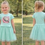 Sukienki DZIECIĘCA size 4-14 lat_ paczka 6szt _1 kolor 3877811