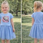 Sukienki DZIECIĘCA size 4-14 lat_ paczka 6szt _1 kolor 3877812